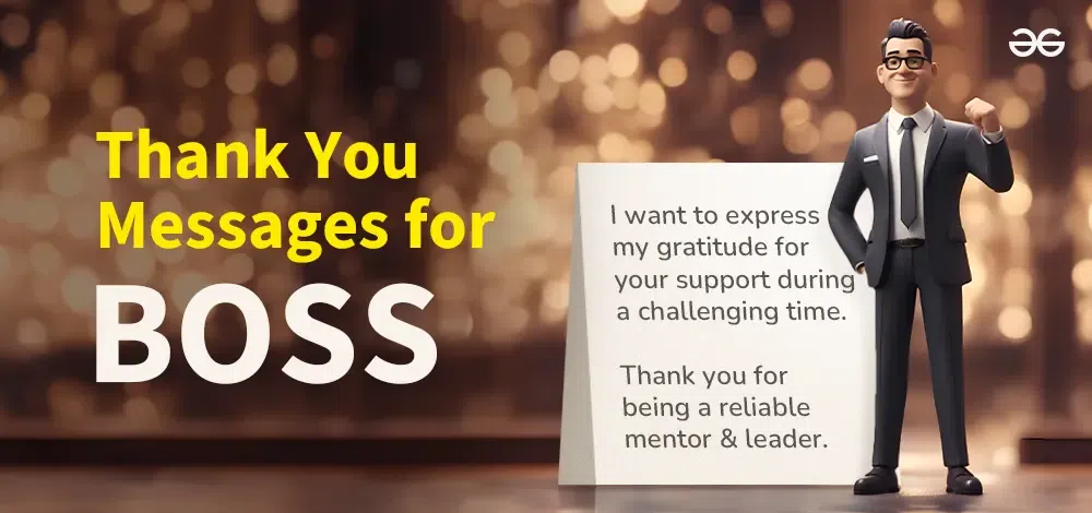 Formal Thank You Messages for Your Boss